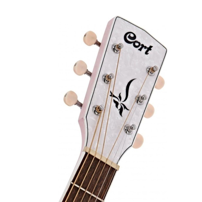 Cort JADE CLASSIC PPOP Akustik Gitar | Pastel Pembe - Open Pore